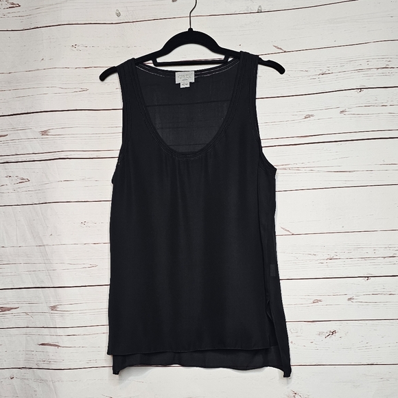 GREY by Jason Wu Black Silk Tank Top - Picture 1 of 14